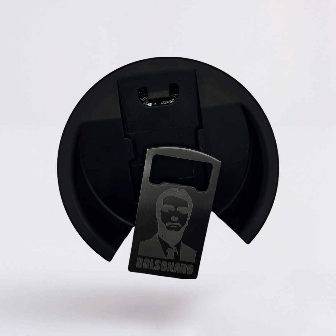 Mito Patriota #01 – Copo Térmico Preto Personalizado 360° a Laser + Brinde