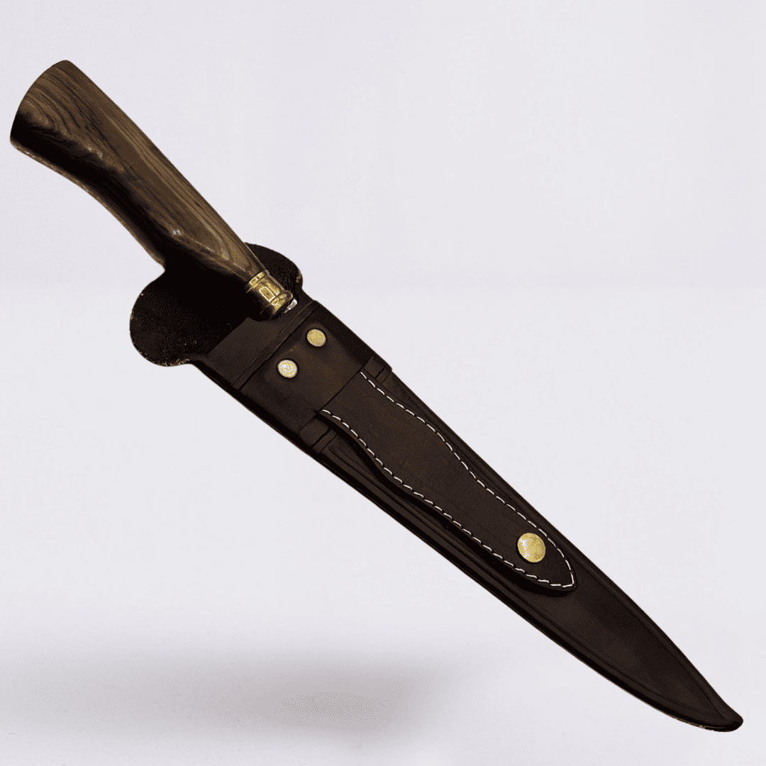 Pistola Tiro - Faca Campeira Aço Inox 420C + Bainha