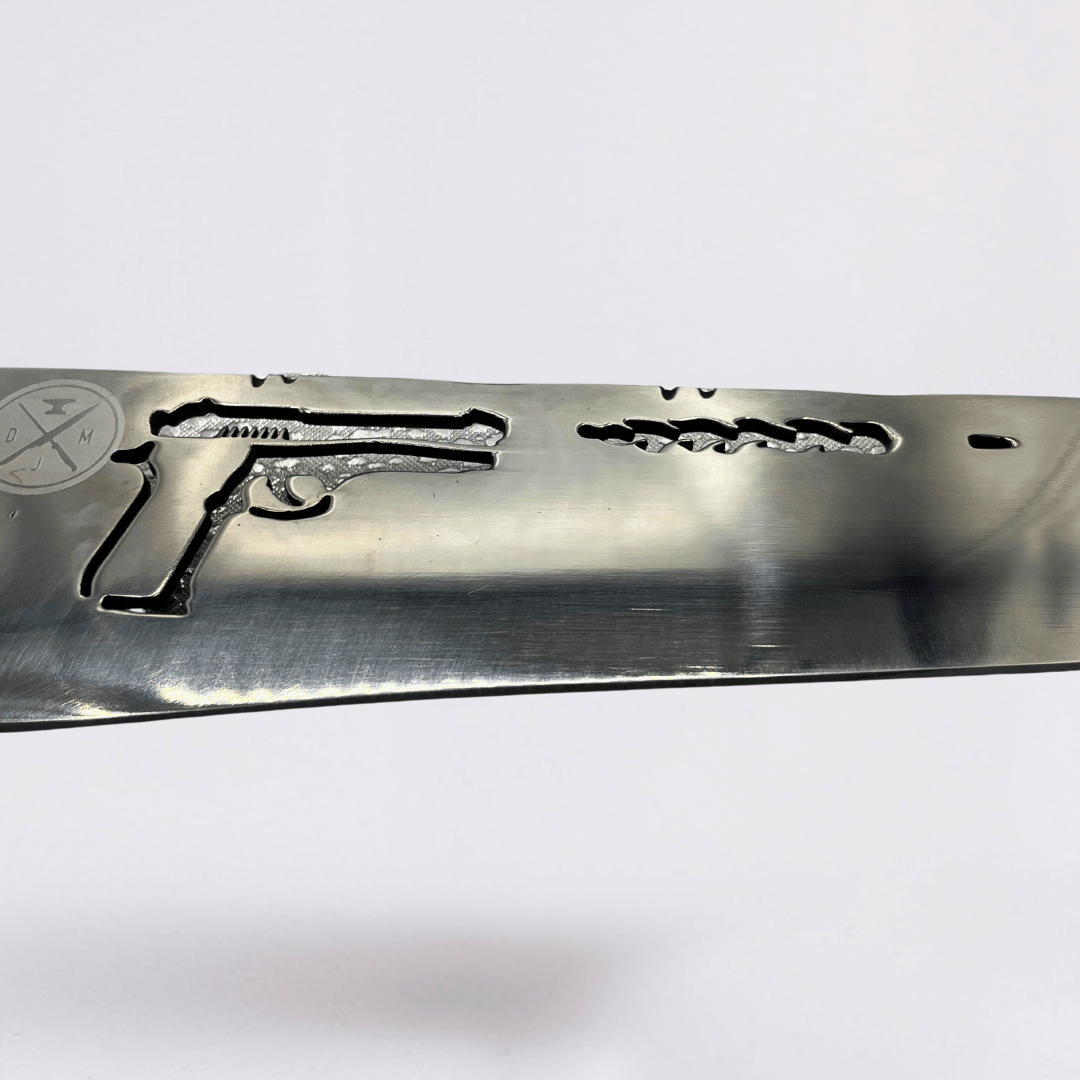Pistola Tiro - Faca Campeira Aço Inox 420C + Bainha