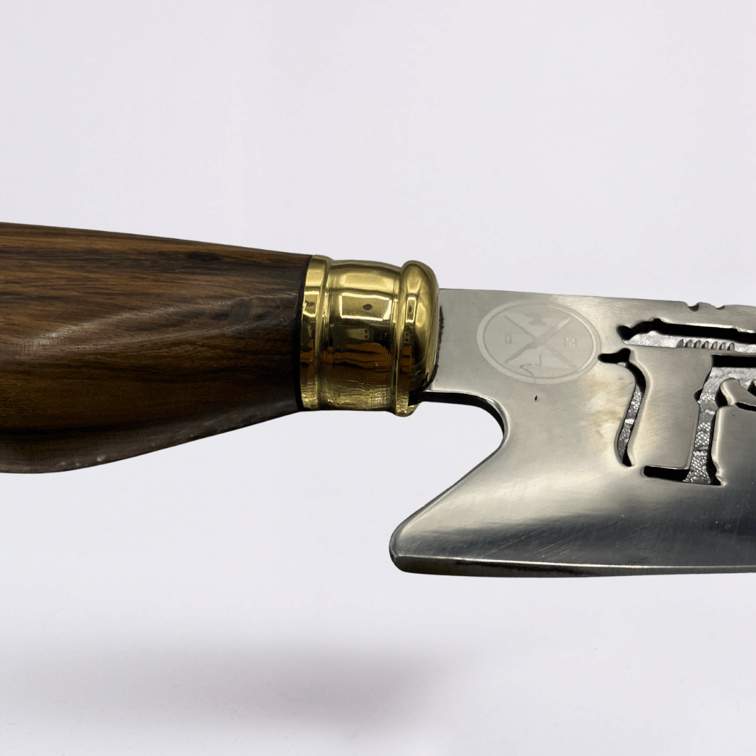 Pistola Tiro - Faca Campeira Aço Inox 420C + Bainha