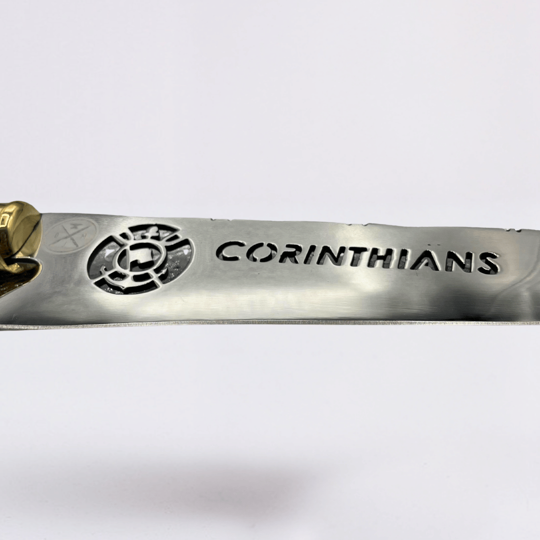 Corinthians - Faca Campeira Aço Inox 420C + Bainha