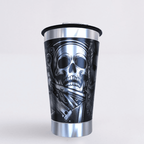 Barbeiro – Copo Térmico Preto Personalizado 360° a Laser + Brinde