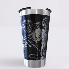 Trator Agro – Copo Térmico Preto Personalizado 360° a Laser + Brinde