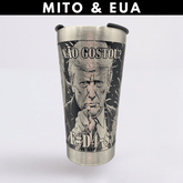 Mito & EUA – Copo Térmico Preto Personalizado 360° a Laser + Brinde
