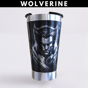 Wolverine – Copo Térmico Preto Personalizado 360° a Laser + Brinde