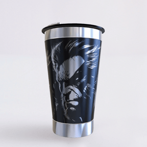 Wolverine – Copo Térmico Preto Personalizado 360° a Laser + Brinde