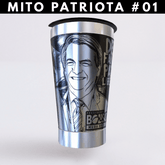 Mito Patriota #01  – Copo Térmico Preto Personalizado 360° a Laser + Brinde