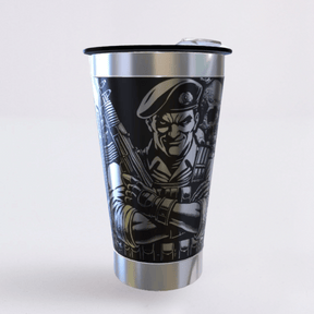 Rotam – Copo Térmico Preto Personalizado 360° a Laser + Brinde