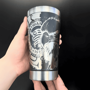 Corinthians – Copo Térmico Preto Personalizado 360° a Laser + Brinde