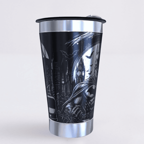 Batman – Copo Térmico Preto Personalizado 360° a Laser + Brinde