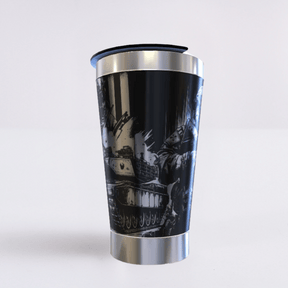 Military – Copo Térmico Preto Personalizado 360° a Laser + Brinde