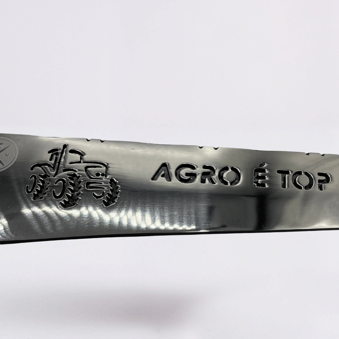 Agro é Top - Faca Campeira Aço Inox 420C + Bainha