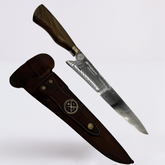 Pistola Tiro - Faca Campeira Aço Inox 420C + Bainha